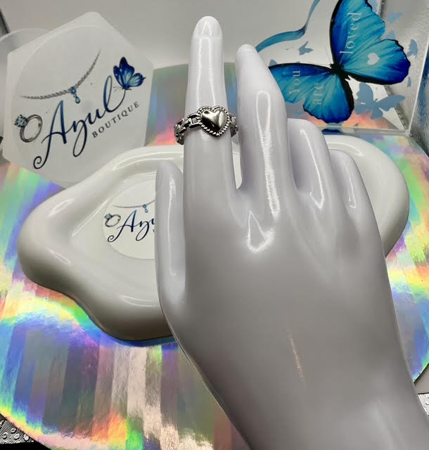 Silver Heart Ring